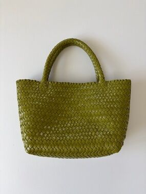 Madewell The Handwoven Mini Tote in Ripened Kiwi